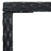 vidaXL ガーデンバーテーブル ブラック 70x70x110cm ポリラタン＆ガラス製