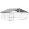 vidaXL 屋外用犬小屋 屋根付き 300x300x150cm