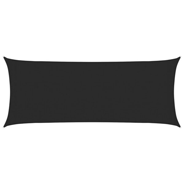 vidaXL サンシェードセイル 160g/m&sup2; ブラック 2x4.5m 高密度ポリエチレン