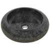 vidaXL 洗面器 40x12 cm 大理石 ブラック