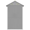 vidaXL ガーデンシェッド ライトグレー 192x152,5x237 cm 亜鉛メッキ鋼