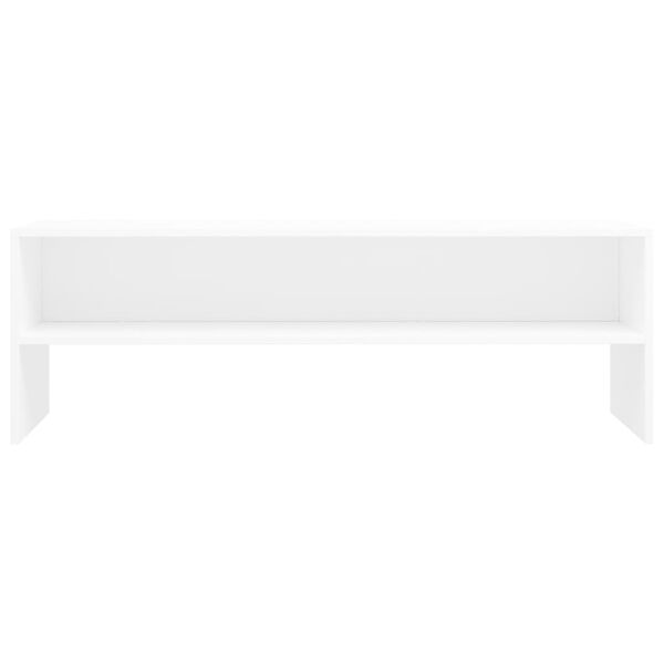 vidaXL TVキャビネット ホワイト 120x40x40cm エンジニアリングウッド