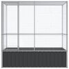 vidaXL 鳥小屋 シルバー 210.5x107x212 cm スチール