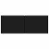 vidaXL TVキャビネット ブラック 80x30x30cm パーティクルボード