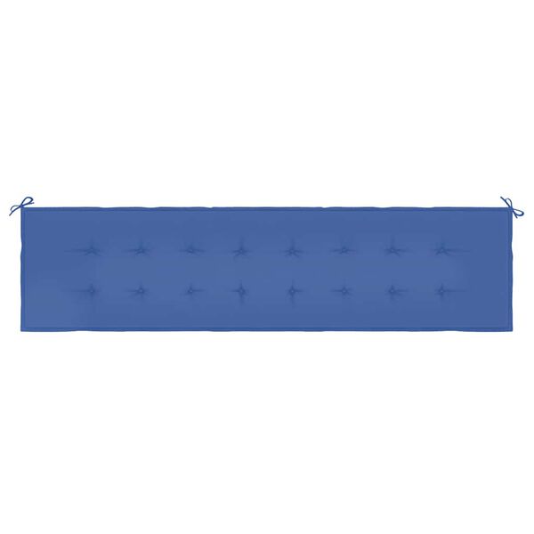 vidaXL ガーデンベンチクッション ロイヤルブルー 200x50x4cm オックスフォードファブリック