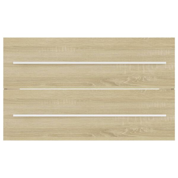 vidaXL シンクキャビネット ソノマオーク 80x38.5x48cm エンジニアリングウッド