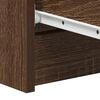 vidaXL サイドボード ブラウン オーク 60x35x98.5cm エンジニアリングウッド