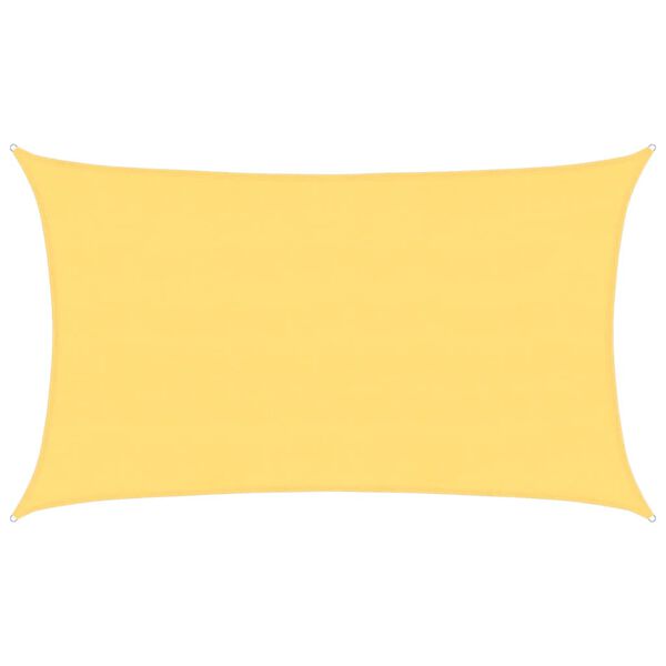 vidaXL サンシェードセイル 160g/m&sup2; ベージュ 5x8m 高密度ポリエチレン