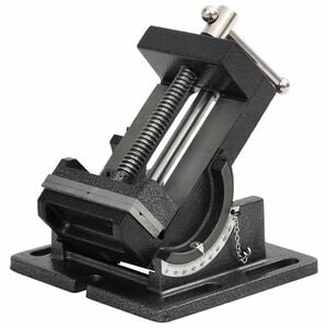 vidaXL 手動操作式 傾斜あり ボール盤バイス 110mm