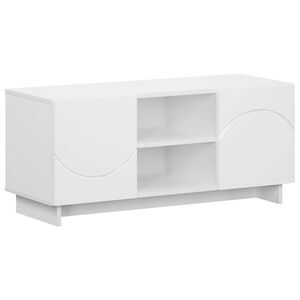 vidaXL テレビスタンド 90 x 34.5 x 40 cm ホワイト エンジニアードウッド