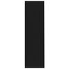vidaXL ブックキャビネット ブラック 97.5x29.5x100cm エンジニアリングウッド