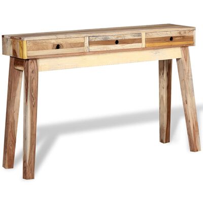vidaXL コンソールテーブル 無垢の再生木材