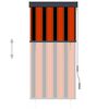 vidaXL 屋外用ローラーブラインド 80x250cm オレンジ＆ブラウン