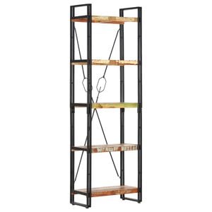 vidaXL 5段 書棚 60x30x180cm 無垢の再生木材