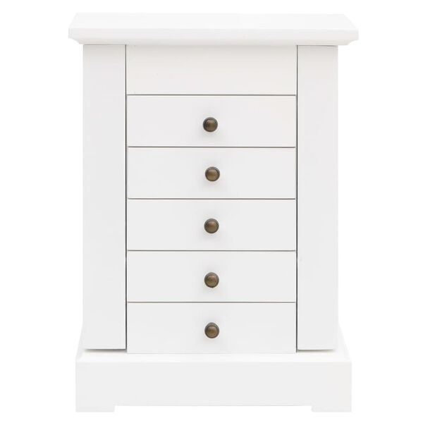 vidaXL ジュエリーケース 鏡付き MDF製 25x13.5x34cm