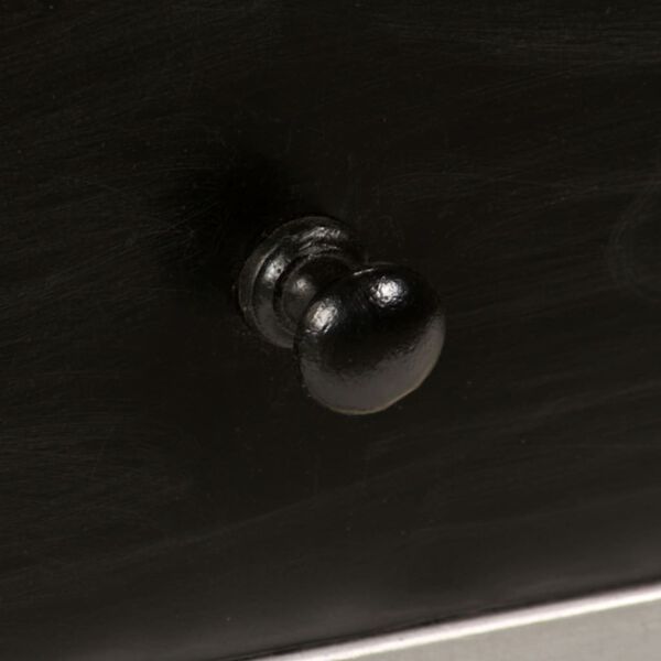 vidaXL TVキャビネット 無垢のマンゴーウッド＆スチール 120x30x45cm