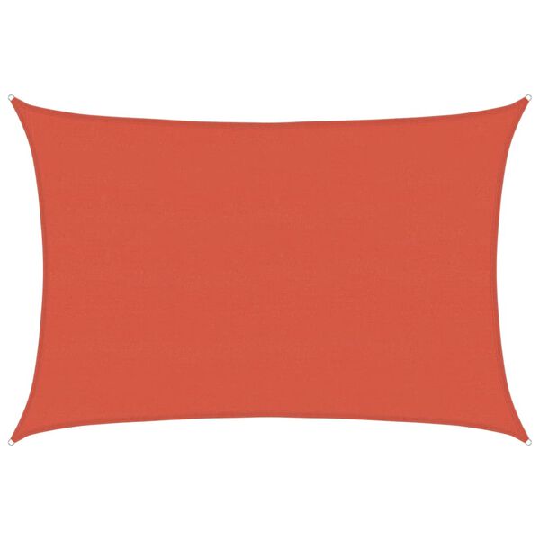 vidaXL サンシェードセイル 160g/m² テラコッタ 5x7m 高密度ポリエチレン