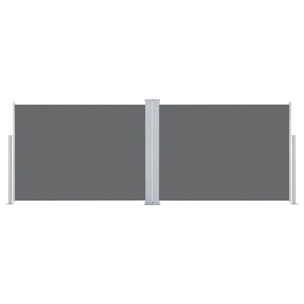 vidaXL 引き込み式サイドオーニング 120x1000cm アントラシート