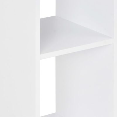 vidaXL バーテーブル ホワイト＆ソノマオーク 60x60x110cm