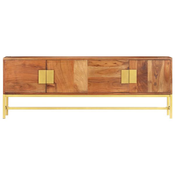 vidaXL TVキャビネット 140x30x50 cm アカシア無垢材