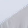 vidaXL ストレッチテーブルカバー スカート付き 2点セット 243x76x74cm ホワイト