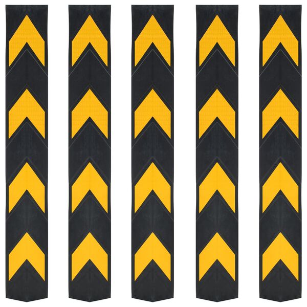 vidaXL 反射コーナーガード 5点 ゴム製 80cm