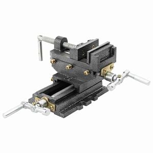 vidaXL 手動操作式 横送り台/ボール盤用 バイス 70mm