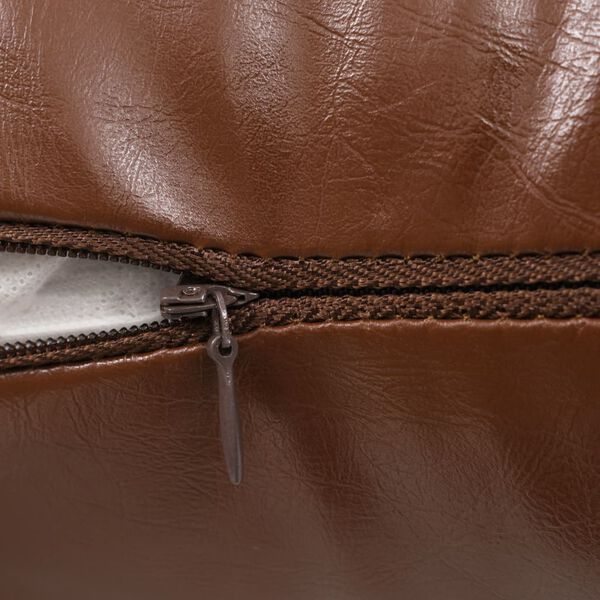 vidaXL クッション 2個セット PU製 40x60cm ブラック