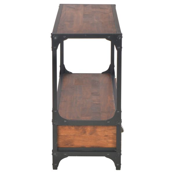 vidaXL TVキャビネット 引き出し3点付き 120x30x60cm パイン無垢材