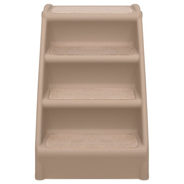 vidaXL 折りたたみ式 犬用階段 ブラウン 62x40x49.5cm