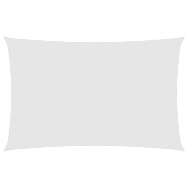 vidaXL サンシェードセイル 6x8m 長方形 オックスフォード生地 ホワイト