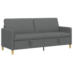 vidaXL 収納付きソファ ダークグレー 192 x 78 x 87 cm ポリエステル