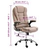 vidaXL オフィスチェア トープ ポリエステル製