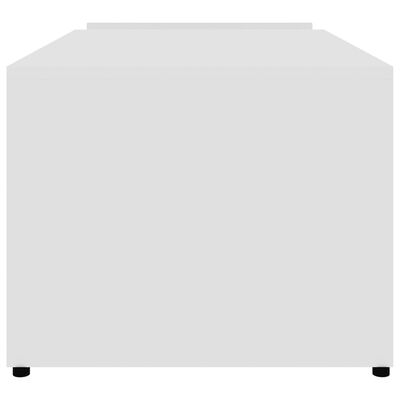 vidaXL コーヒーテーブル 白色 90x45x35cm パーティクルボード