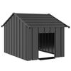 vidaXL 屋根付き犬小屋 83x130x85 cm 亜鉛メッキ鋼
