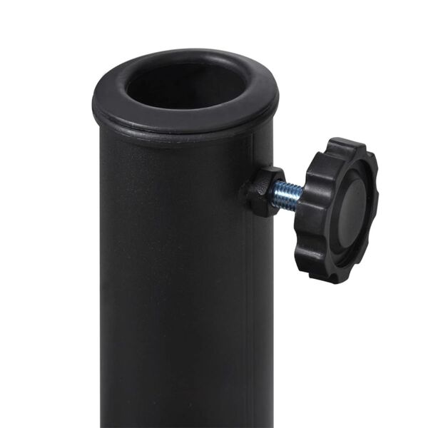 vidaXL パラソルベース 半円形 樹脂製