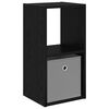 vidaXL ベッドサイドテーブル ブラックオーク 30.5 x 27 x 59.5 cm エンジニアードウッド