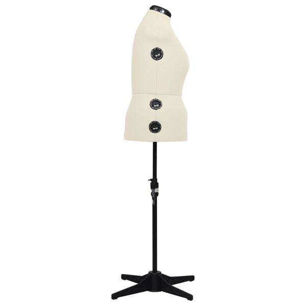 vidaXL 調整可能 ドレスフォーム 人台 女性 クリーム L サイズ44-50