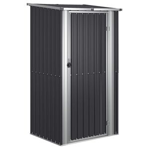 vidaXL ガーデン納屋 118.5x97x209.5cm 亜鉛メッキ鋼製 アントラシート