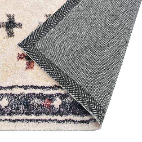 vidaXL プリントラグ マルチカラー 80x150cm ポリエステル製