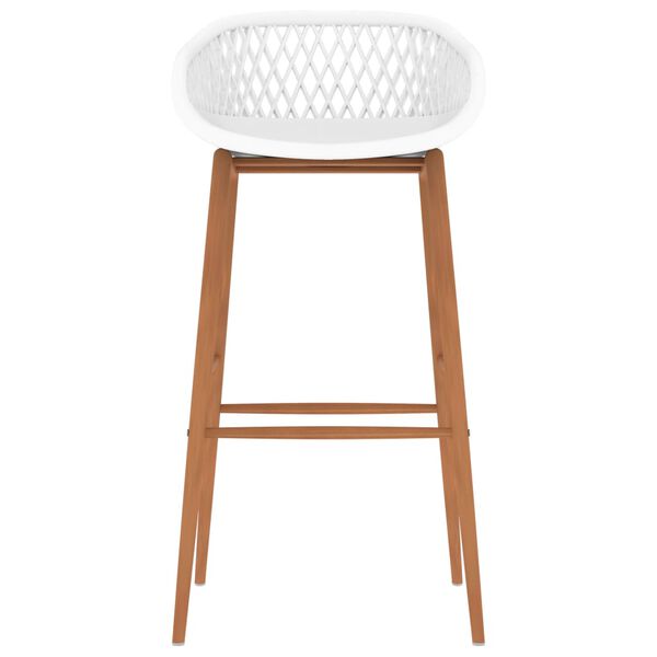 vidaXL バースツール 4点セット ホワイト