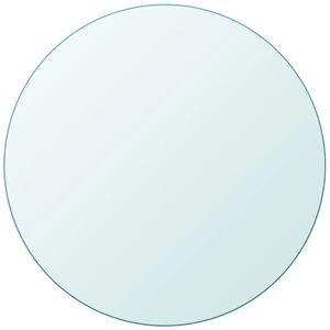 vidaXL テーブルトップ 強化ガラス 円型 900mm