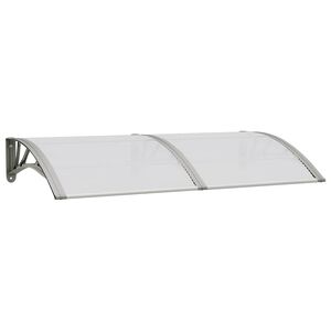 vidaXL ドアキャノピー グレー 150x75 cm ポリカーボネート製