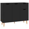vidaXL サイドボード ブラック 90x30x72cm エンジニアリングウッド