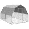 vidaXL 屋根付きチキンラン 2.5x4x2.25 m 亜鉛メッキ鋼