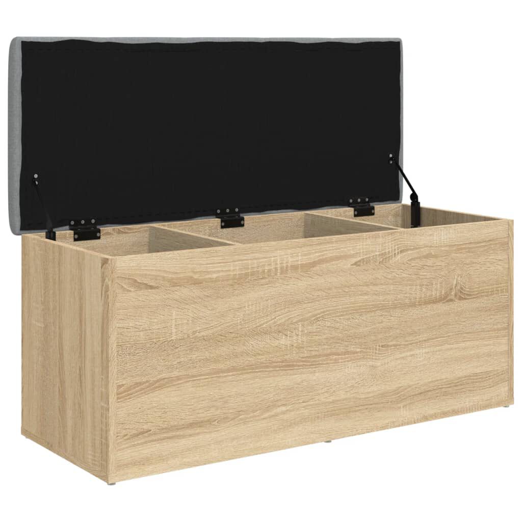 vidaXL 収納ベンチ ソノマオーク 102x42x45 cm エンジニアードウッド
