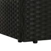 vidaXL ガーデンベッド 195x60cm ポリラタン製 ブラック