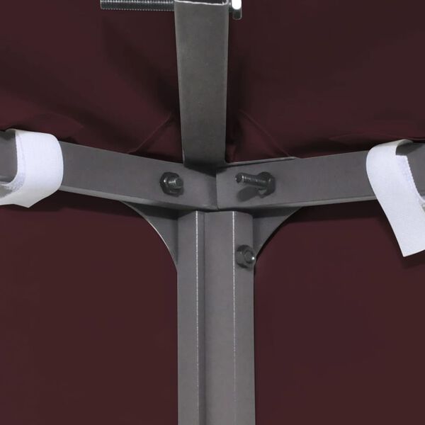 vidaXL 2層ガゼボトップカバー 310g/m&sup2; 3x3m ボルドー