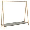 vidaXL 棚付き衣類ラック 106x34x102cm 竹製