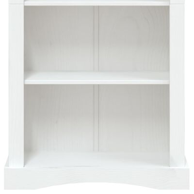 vidaXL 4段組本棚 メキシカンパイン材 コロナシリーズ・ホワイト 81 x 29 x 150 cm